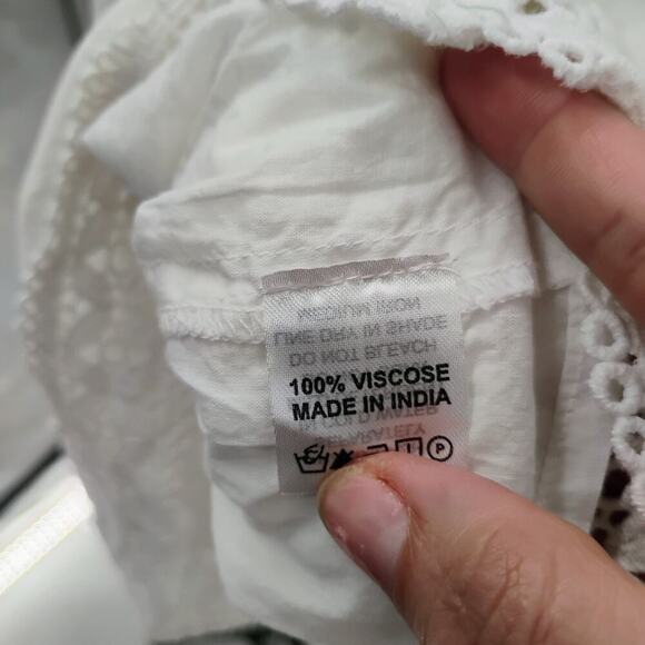 Melissa Odabash NWT White Dress Swimwear mosalma salma dress lace detail ruffle - Picture 15 of 16